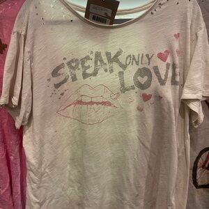 Magnolia Pearl Speak Only Love Graphic Tee